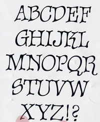 Fontwerks - Unmounted Sparrow Uppercase Large. Sheet size 135x197mm. (sold individually)